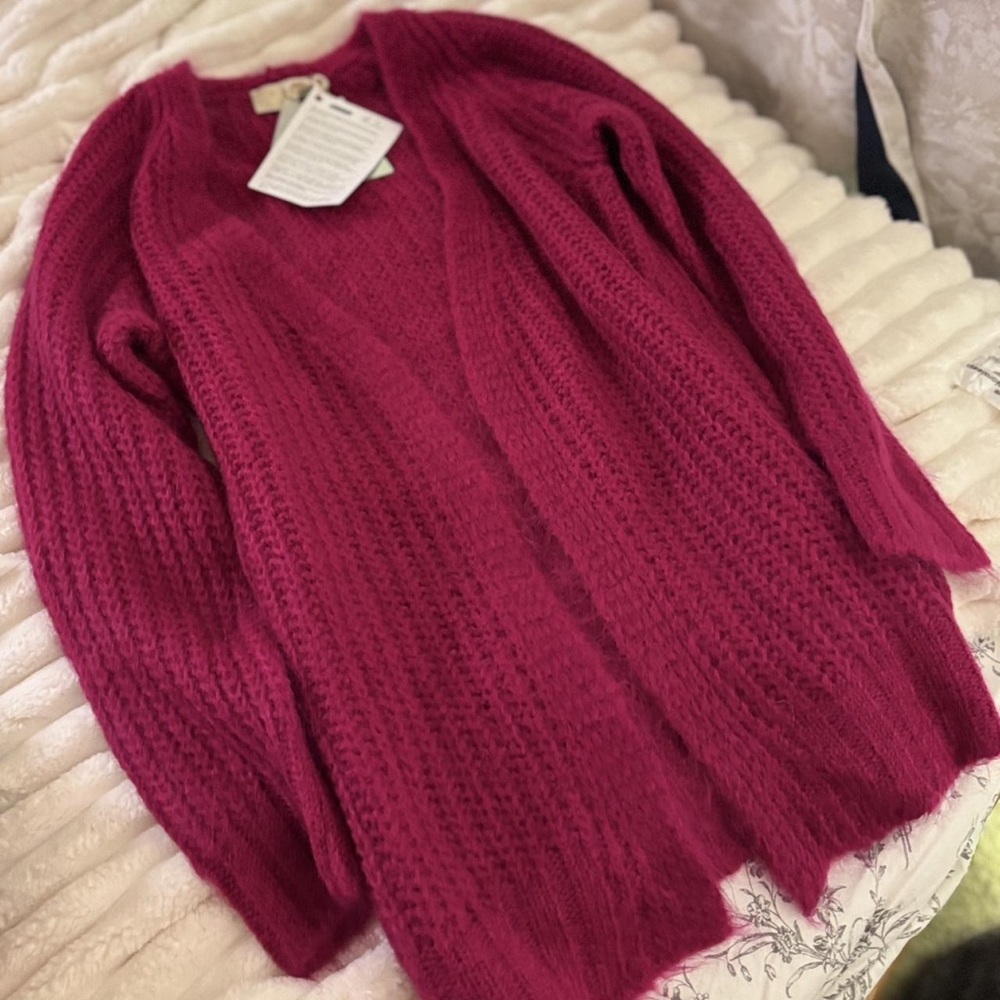 Kaos Fuchsia Knit Cardigan